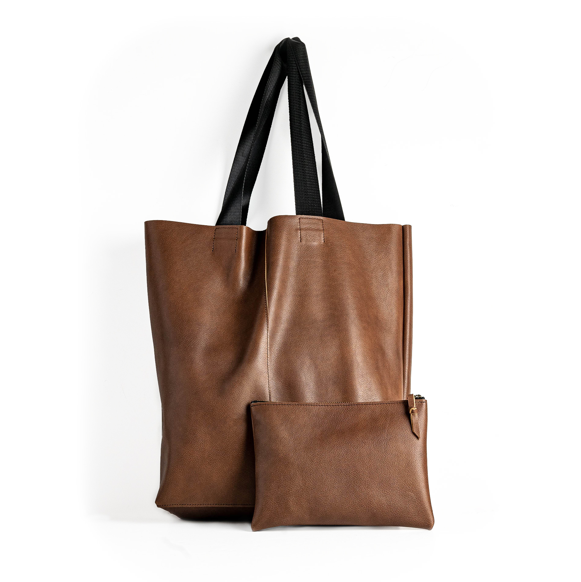 Коричневая сумка шоппер - Manboro Store - изделия из кожи ручной работы