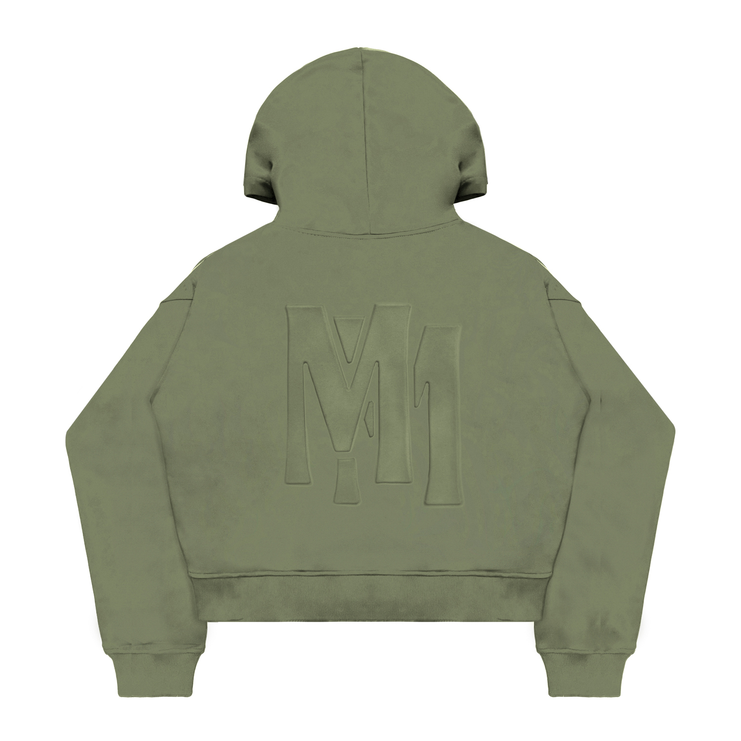 YUMMS EMBOSSED OG MM HOODIE in DARK OLIVE