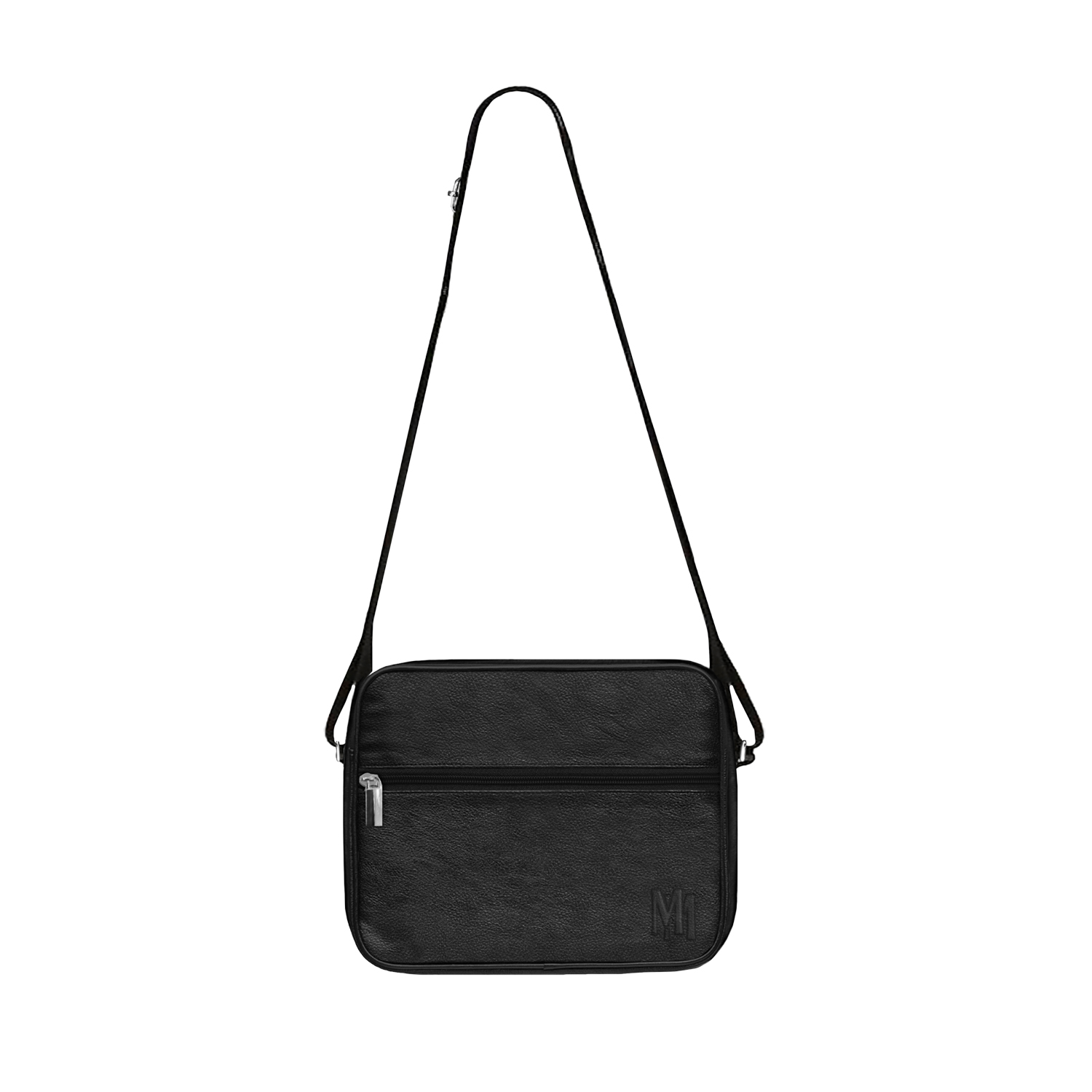 YUMMS LEATHER SHOULDER BAG in BLACK YUMMS STORE