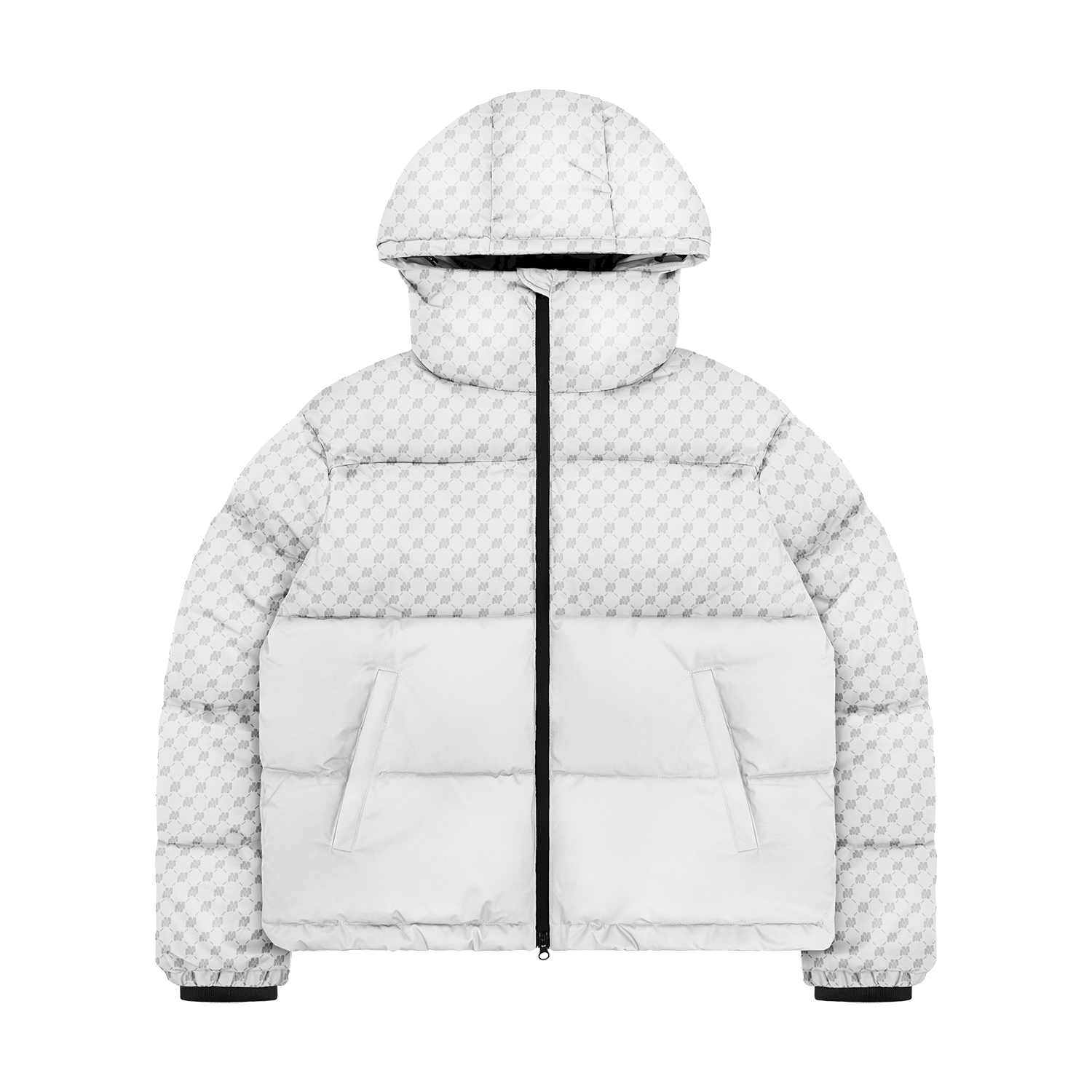 YUMMS FW24 PUFFER JACKET in WHITE YUMMS STORE