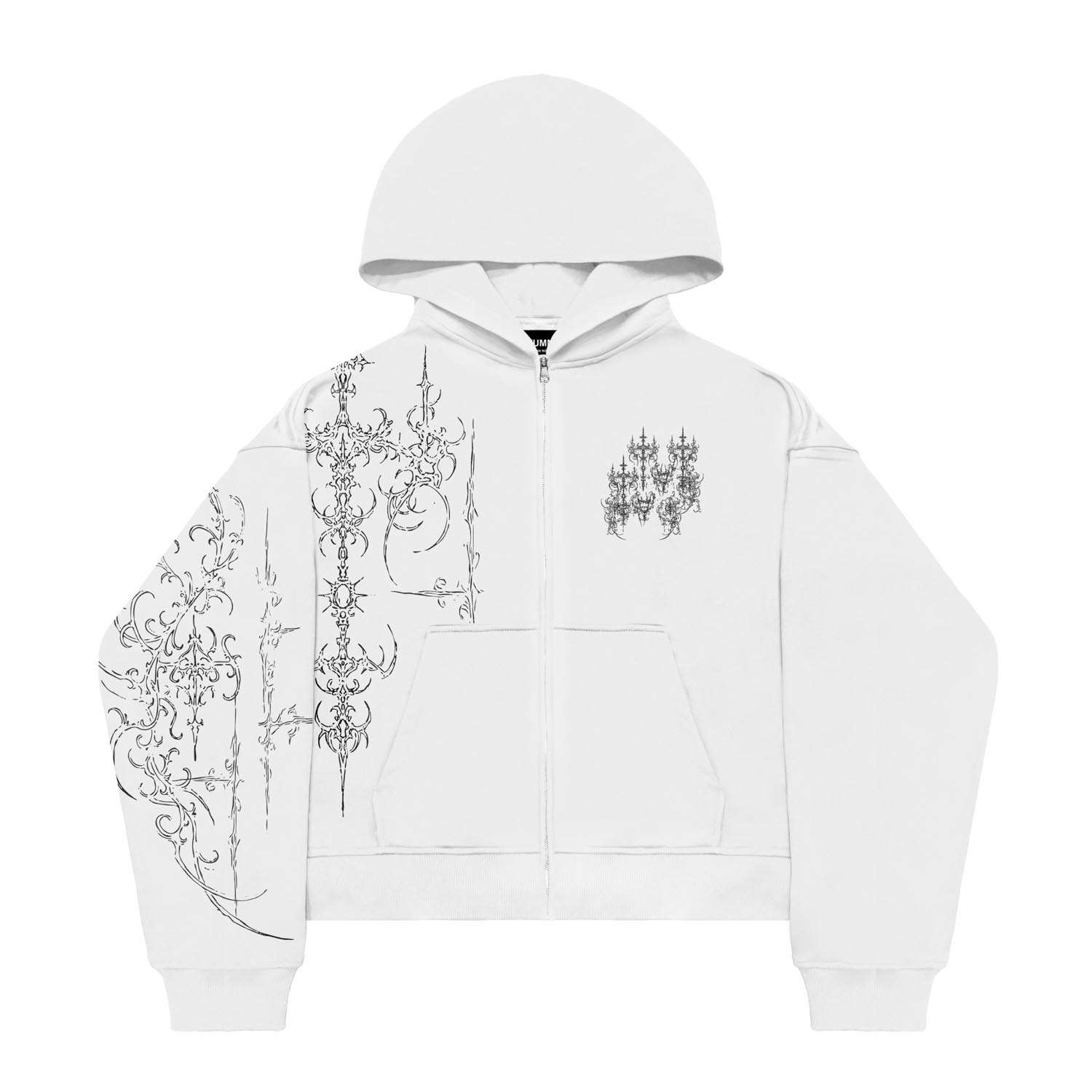 Black and white zipper hoodie new arrivals