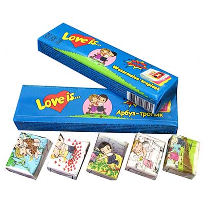 Zhevatelnaya Konfeta Love Is Arbuz Tropik 25g Turciya Zan Zan Inostrannye Sladosti I Podarki