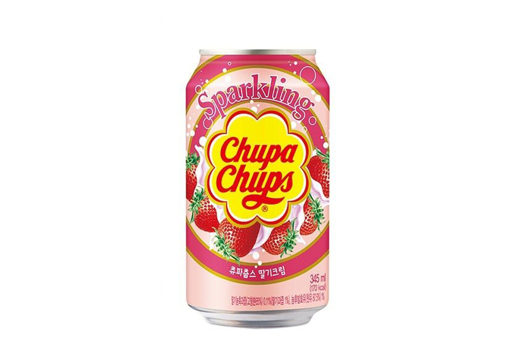 Напиток Chupa Chups клубничный 0,345л Корея.