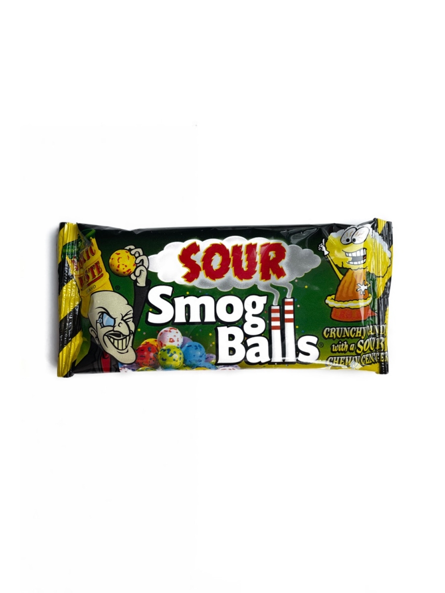 Супер кислые конфеты Toxic Waste Smog Balls 48гр - Зан-Зан | Иностранные  сладости и подарки
