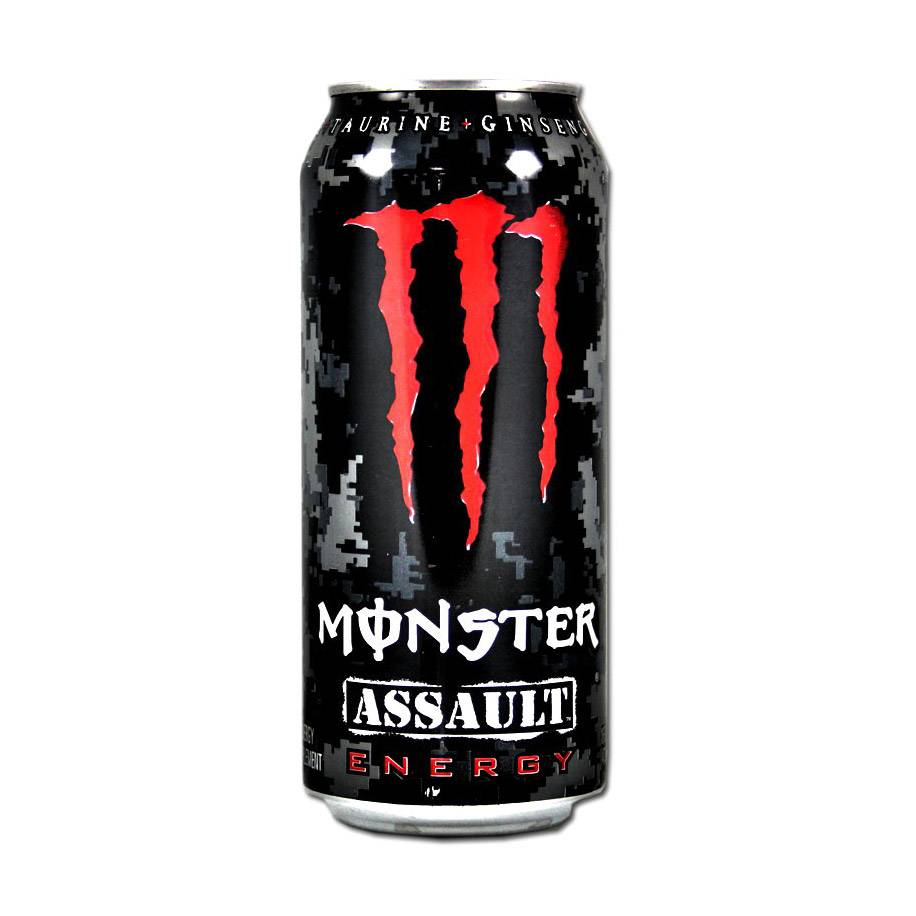 Энерг напиток Monster Energy Assault с женьшенем 500мл - Зан-Зан |  Иностранные сладости и подарки