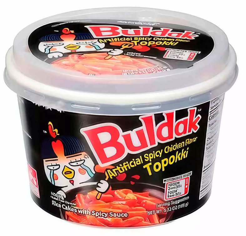 Острые токпокки Samyang Buldak Hot Chiken Flavor Topokki со вкусом курицы в соусе бульдак 185гр СРОК ДО 28.12 - Зан-Зан | Иностранные